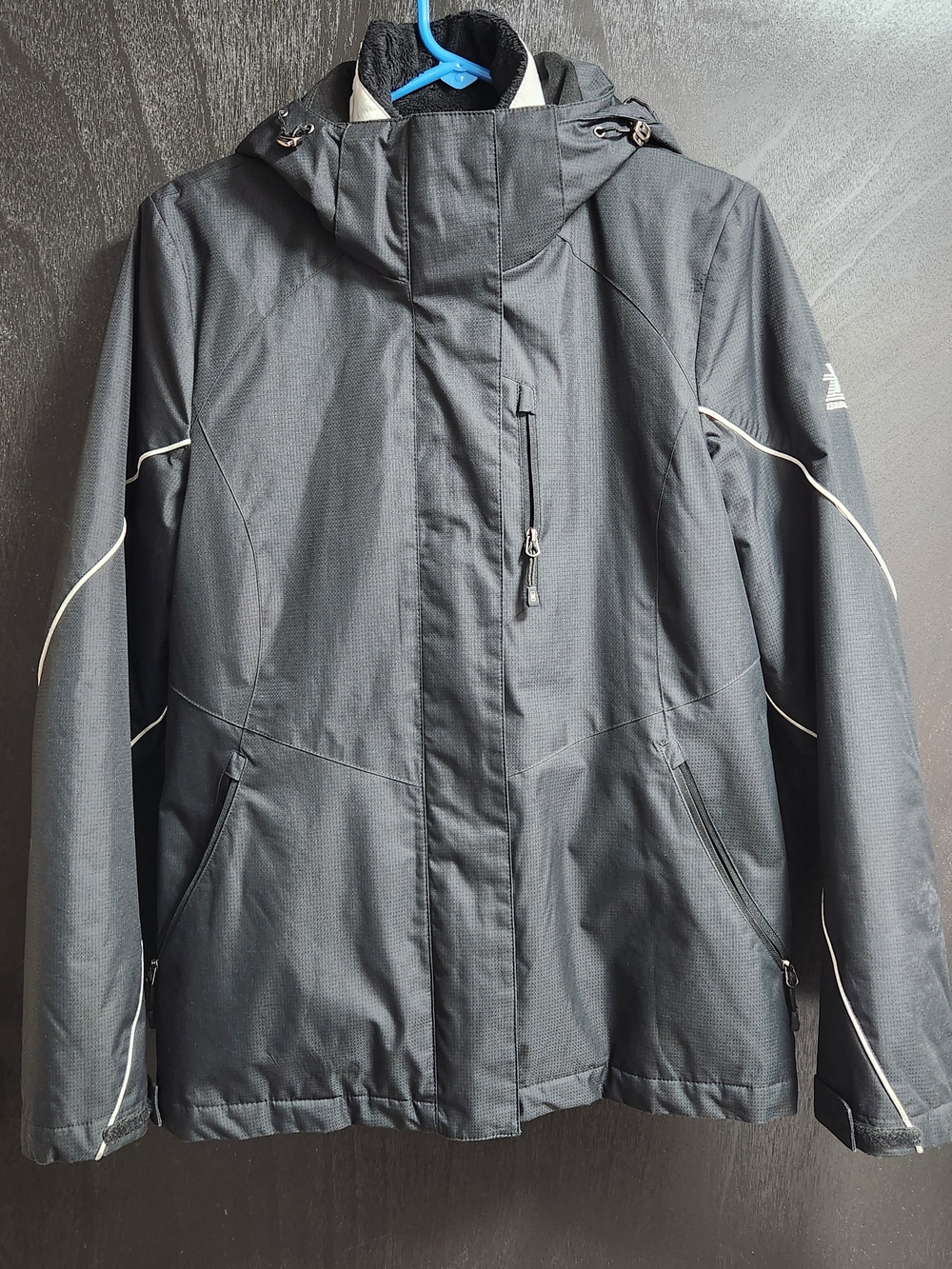 ZeroXposur Black Hooded Waterproof Jacket